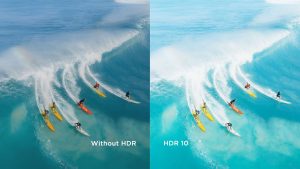 El HDR 10 le permite experimentar una gama de colores más amplia y una representación de contraste óptima mediante el ajuste dinámico escena por escena de su contenido